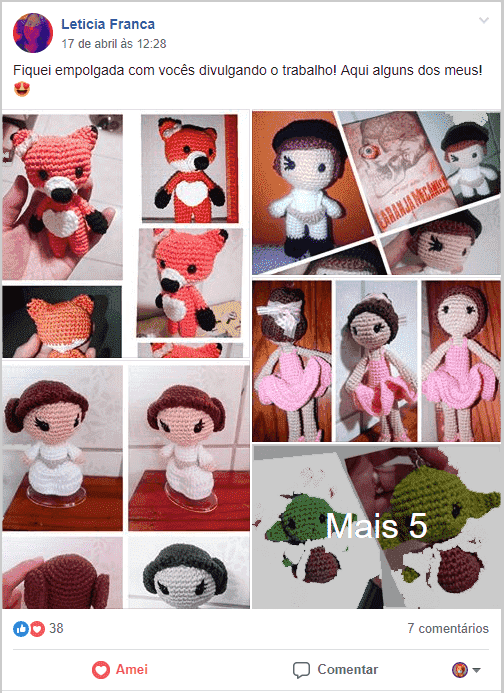 Galeria de imagens de diversos Amigurumis. Dinheiro com Crochê.